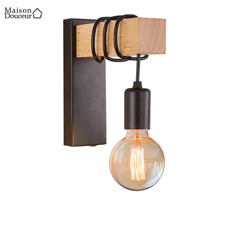 Kenzie Holzwandleuchte