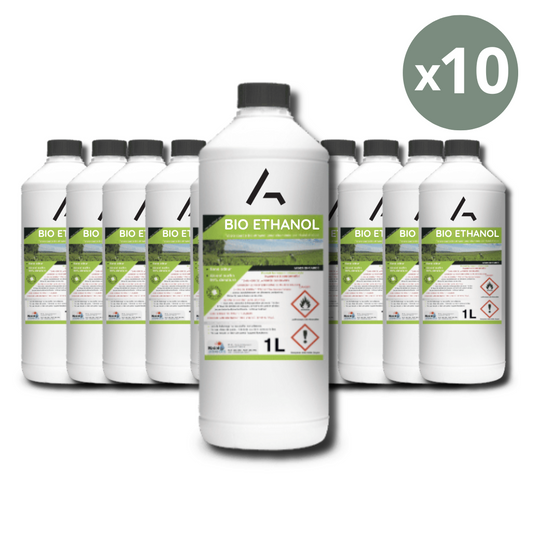 Bioethanol für Kamine 10 Liter (10 x 1 Liter)