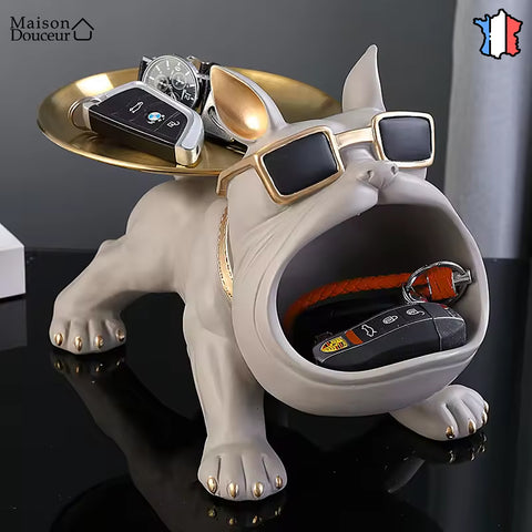 Dekorative Bulldoggenstatue 