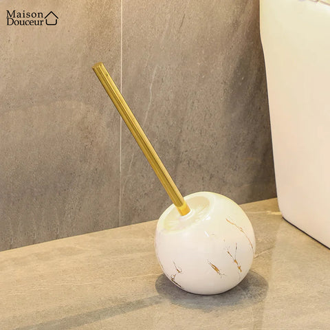 Lila Toilettenbürste 