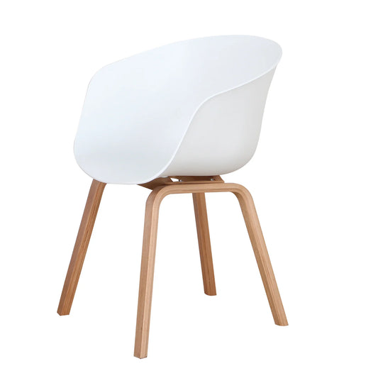 Skandinavische Eckstühle, 4er-Set 