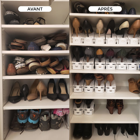 Optimierter Platz | Das Geheimnis ordentlich verstauter Schuhe