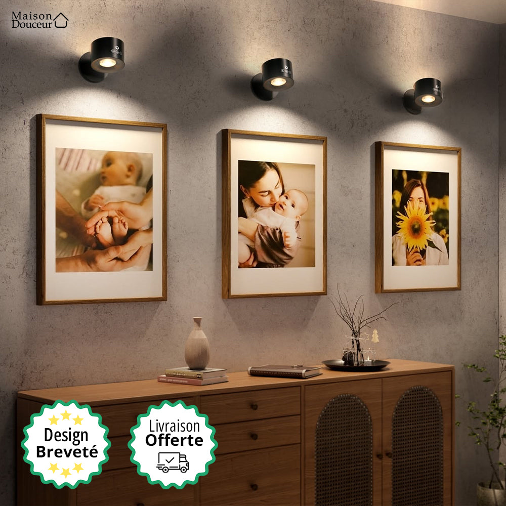 Lampe murale LED sans fil