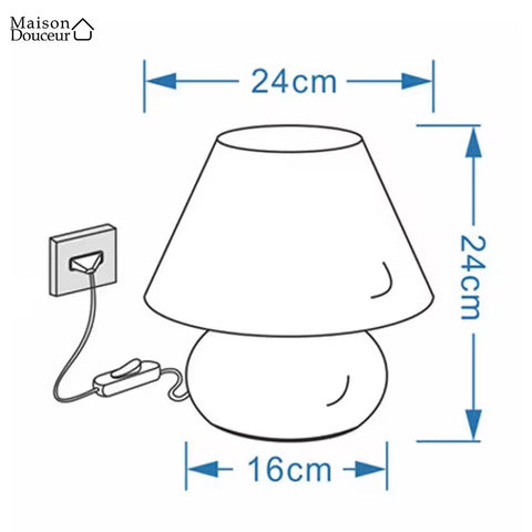 Vintage-Tischlampe aus Glas 