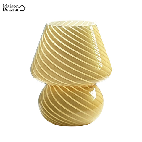 Vintage-Tischlampe aus Glas 