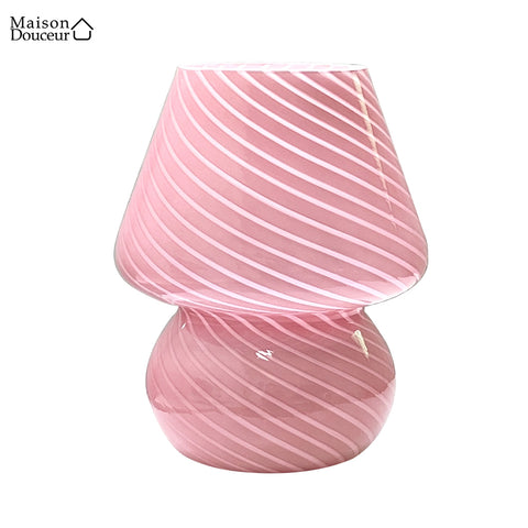 Vintage-Tischlampe aus Glas 