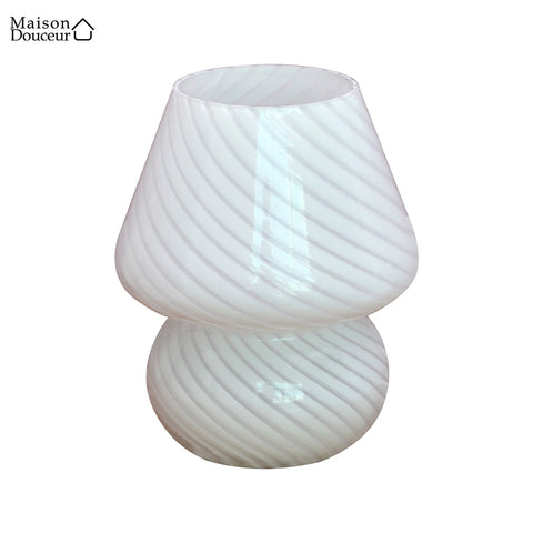 Vintage-Tischlampe aus Glas 