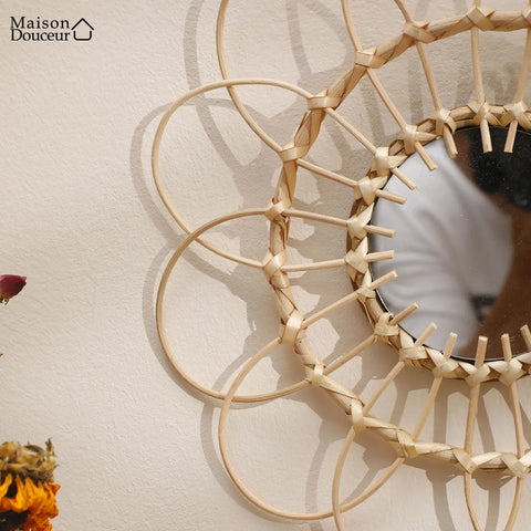 Palmenstamm-Wandspiegel