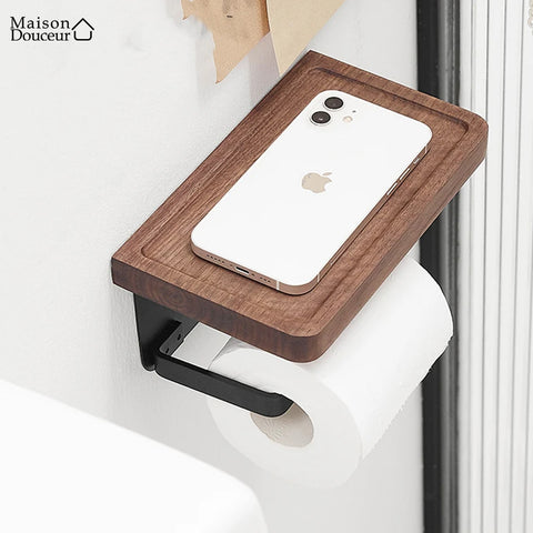 Aliya Toilettenpapierhalter aus Holz 