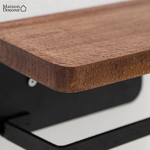 Aliya Toilettenpapierhalter aus Holz 