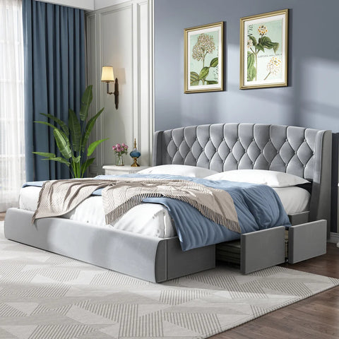 Freja Samt-Steppbett 