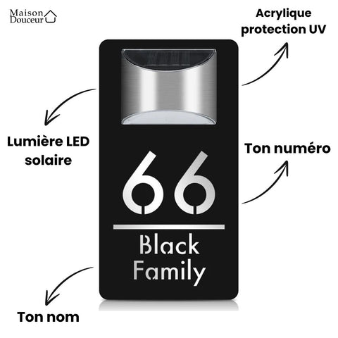 Individuell gestaltete Hausplakette