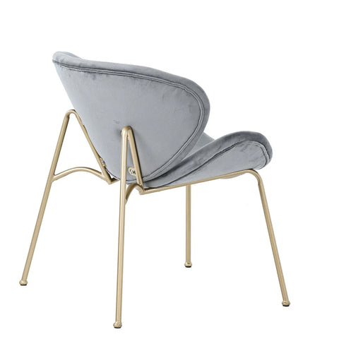 Gepolsterte Samtstühle, 2 Stück 